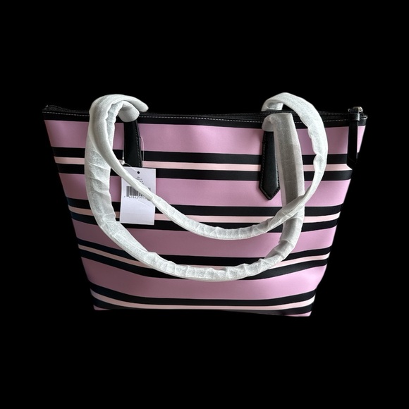 Kate Spade New York Cassie Ottoman Striped Tote (NWT) - Picture 2 of 6